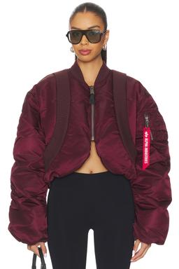 Ma-1 Knit Rib Flight Jacket