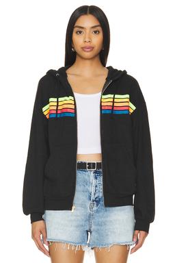 5 Stripe Zip Hoodie