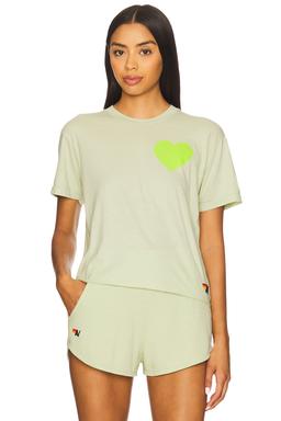 Heart Print Boyfriend Tee