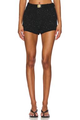 Grace Sequined Short - Black