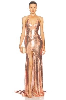 Panelled Bikini Gown