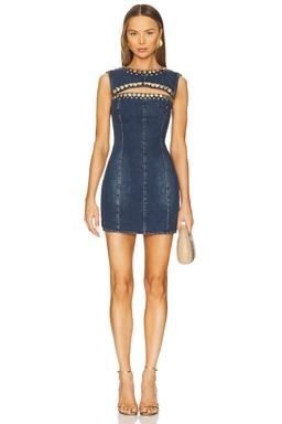 Crystal Cut Out Mini Dress