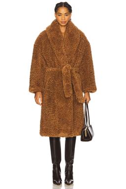Long Teddy Wrap Coat