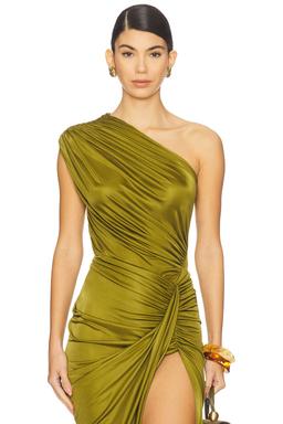 Asymmetric Draped Bodysuit