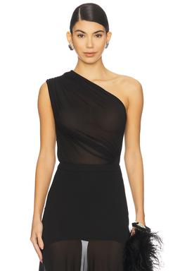 Asymmetric Draped Bodysuit