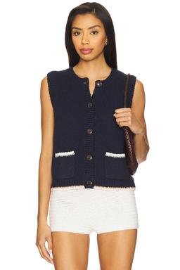 Button Front Vest Top