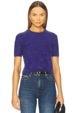 Cropped Short Sleeve Crew Top