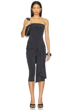 Prestyled Strapless Wrap Catsuit