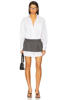 Pre-styled Shirt Dress With Chain