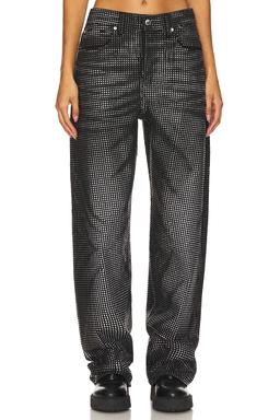 Balloon Jean All Over Distressed Crystal