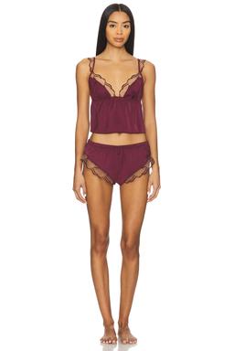 Marabel Luxury Satin Cami And Short Set