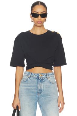 Cropped Knitted T-shirt