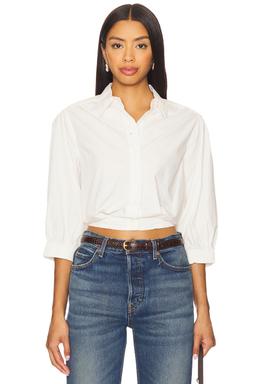 Puff Sleeve Cropped Top