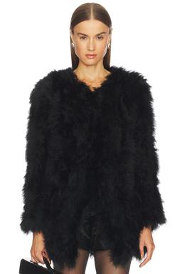 Monroe Feather Coat