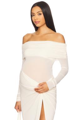 Off The Shoulder Mesh Top