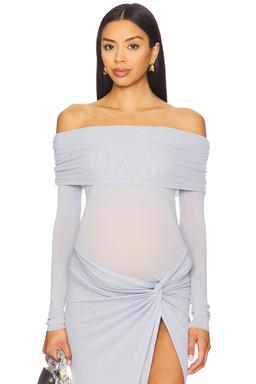 Off The Shoulder Mesh Top