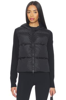 Hybridge Wide Quilt Knit Hoodie