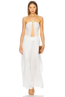 Coral Orchid Drape Top