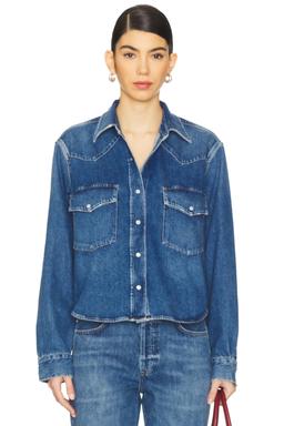 Cropped Western Shirt