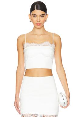 Lace Bra Detail Strapless Top