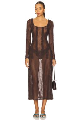 Raphi Lace Midi Dress