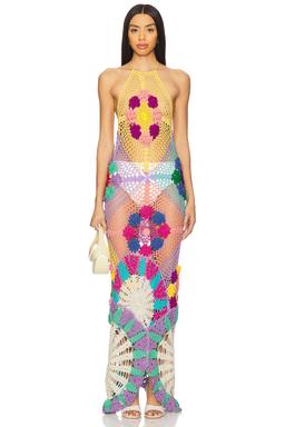 Rowan Crochet Maxi Dress