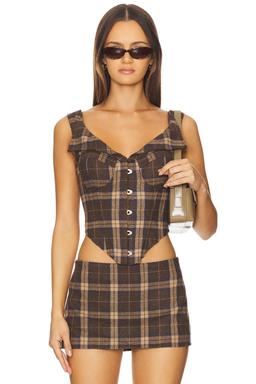 Chamonix Tartan Corset