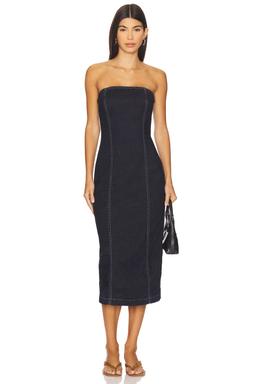 Esme Strapless Midi Dress