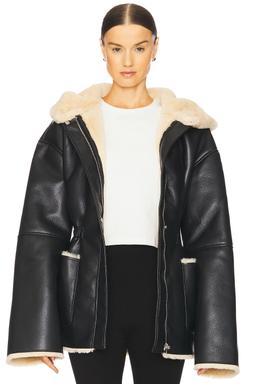 Santiago Faux Leather Coat