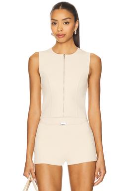 Zarina Sport Zip Tank