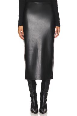 Ankle Length Leather Skirt