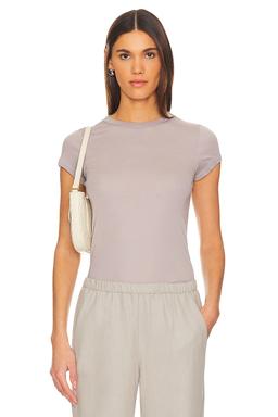 Supima Cotton Cap Sleeve Crew