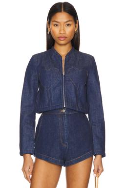 Double Heart Denim Jacket