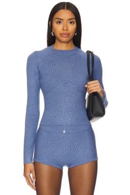 Knit Underbust Long Sleeve Top