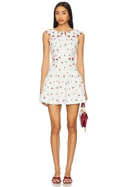 Beaded Cherries Mini Dress