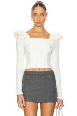 Aliyah Pointelle Top