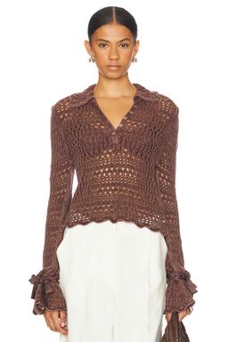 Pointelle Pullover