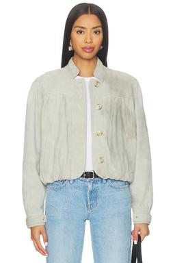 x We The Free Nimbus Suede Jacket In Grey