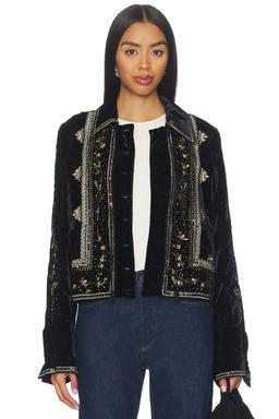 Maxxie Embellished Velvet Jacket