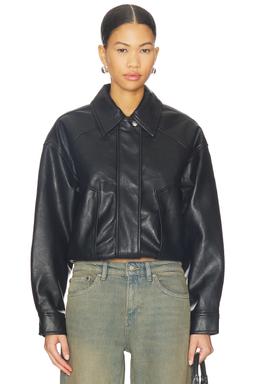 x REVOLVE Farley Faux Leather Bomber