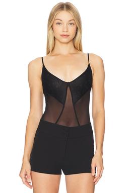 x Intimately FP Take My Number Bodysuit In Black
