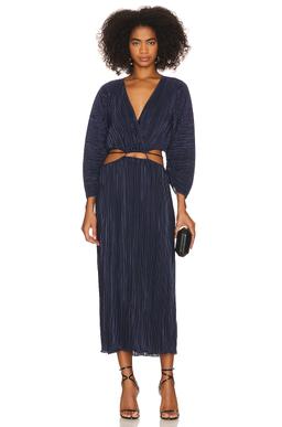 Always Fits Plisse Midi Dress