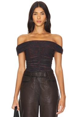 Off-shoulder Ruched Top