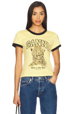 X Revolve Basic Jersey Baby Tiger Relaxed T- Shirt