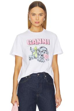 Basic Cotton Jersey Neon Puppy T-shirt