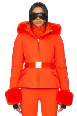 Giselle Softshell Down Jacket With Fur Cuffs