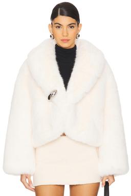 Cropped Faux Fur Jacket