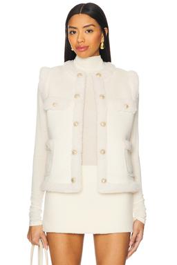 Chad Faux Suede Shearling Vest