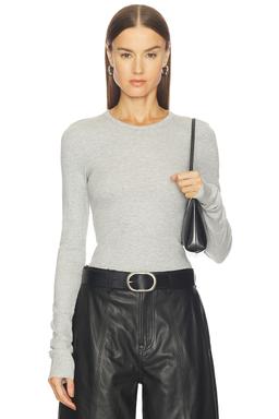 Crew Neck Extra Long Sleeve Tee