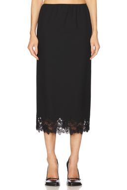 Suit Midi Skirt With Lace